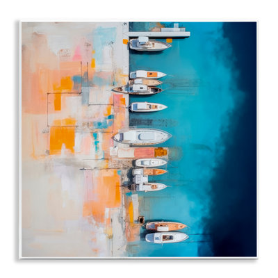 Art mural de bateau vue aérienne par Irena Orlov