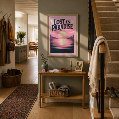 Lost in Paradise Coastal - Framed Print