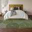 Tapis olive Prisco lavable à la machine de qualité supérieure-1919830210