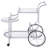 Chrome 3-Tier Serving Cart With Casters