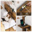 Cadre de lit très grand Farmhouse avec tablette de rangement pour tête de lit, cadre de lit plateforme en bois avec lumières DEL et station de charge, lit en bois brun rustique, aucun sommier nécessaire, structure robuste sans bruit-419722849