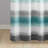 Stripe Print Shower Curtain Aqua/Grey 72x72" -1803561462