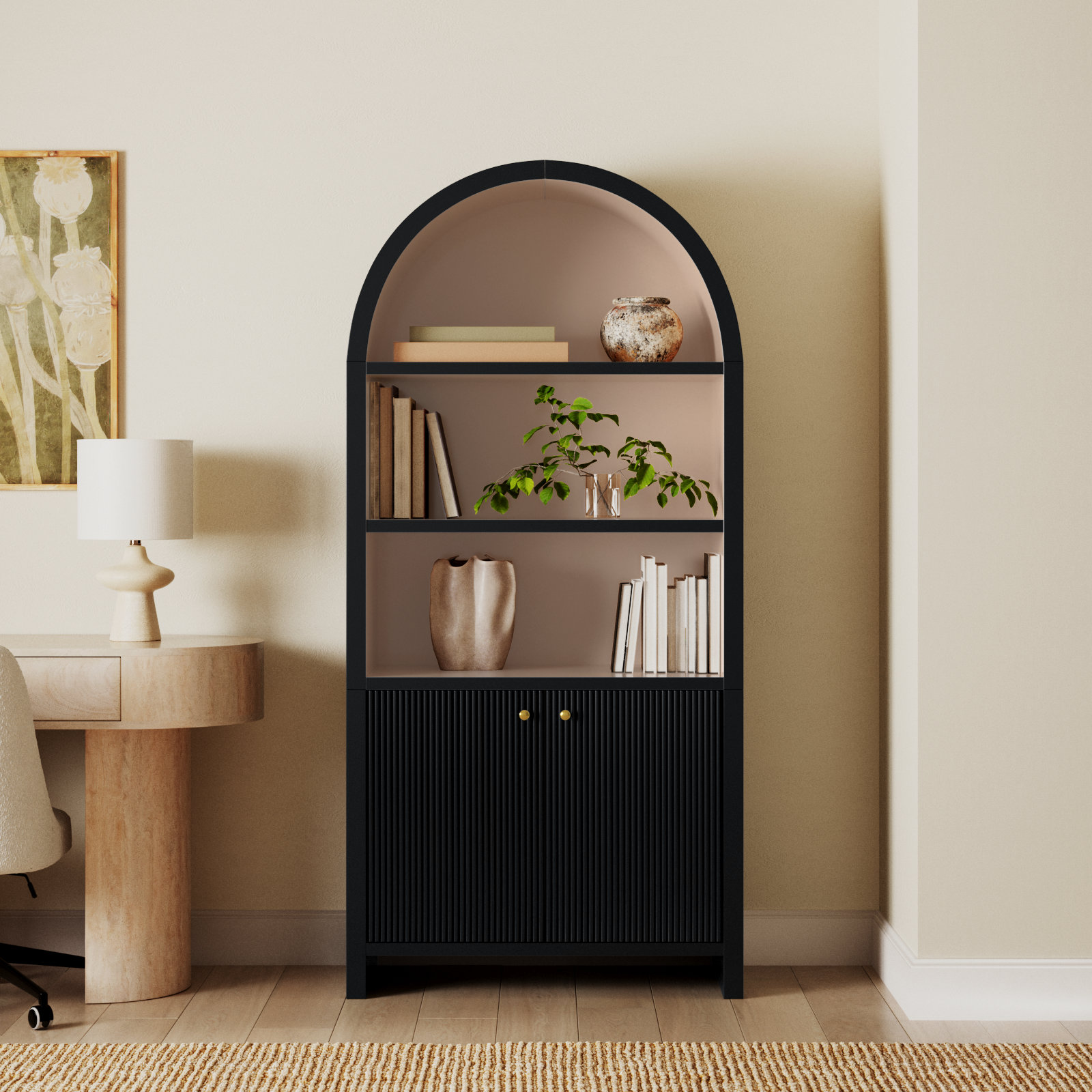 Liabella 34" Bookcase, Black