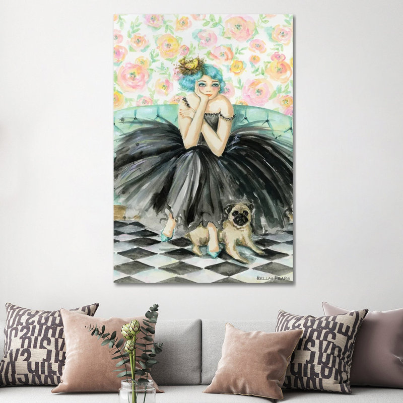 Eloise And George by Bella Pilar - Gallery-Wrapped Canvas Giclée on Canvas, Wrapped Canvas, 45.72 cm H x 30.48 cm W