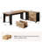Barbrook 70.86" L-Shaped Executive Desk and Mobile Lateral File Cabinet 2-Piece Set-2029060057