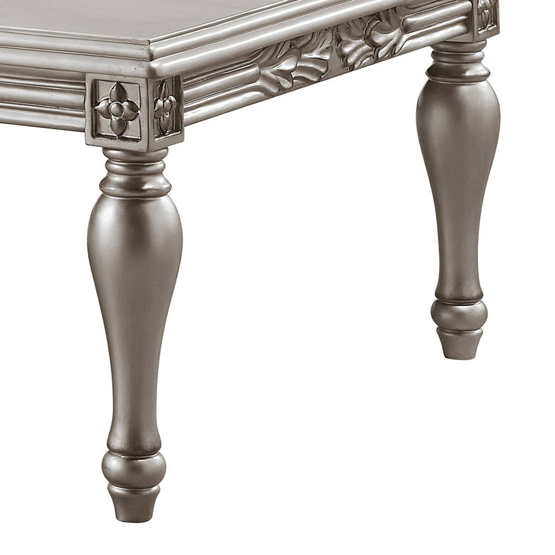 Jinnifer Rectangular Coffee Table in Platinum