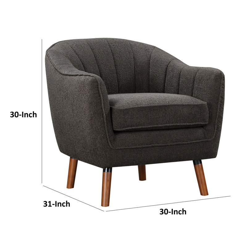 Fauteuil d'appoint Malatesta, Chenille grise incorrecte 1