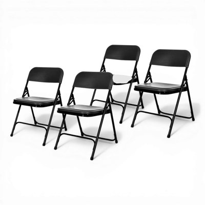 Lucille Plastic Stackable Folding Chair 