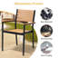 Ensemble de salle à manger d'extérieur Cyanni en aluminium pour 10 personnes, avec chaises empilables et trou pour parasol.-2046643258-2003517851