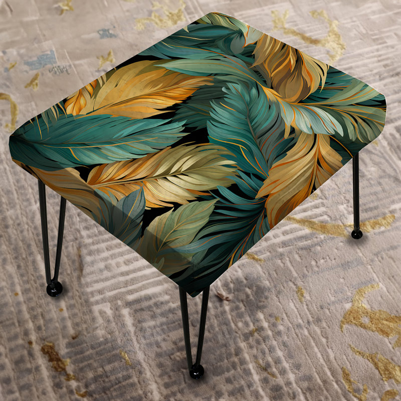 Mirage Radiance Tropical Pattern - Tropical Rectangle Ottoman