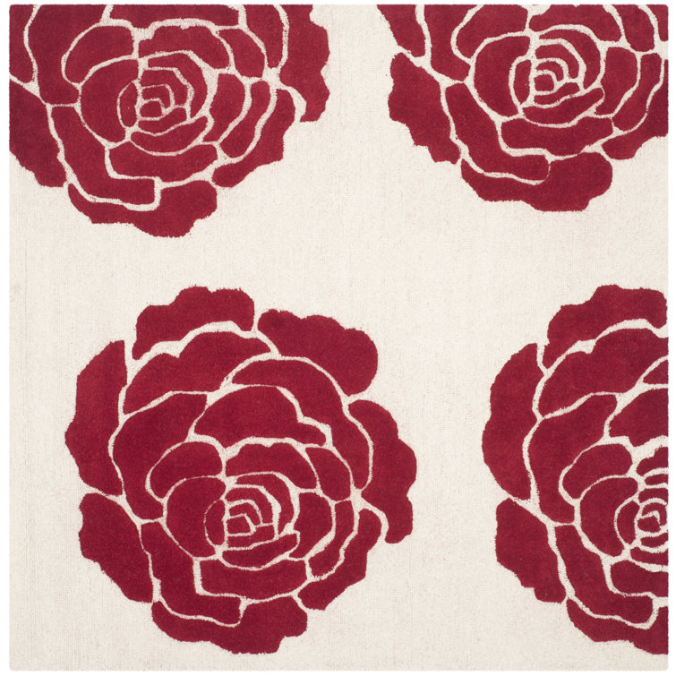 Cannen Hand Tufted Wool Floral Rug