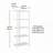 5-Shelf Bookcase, Brown finish