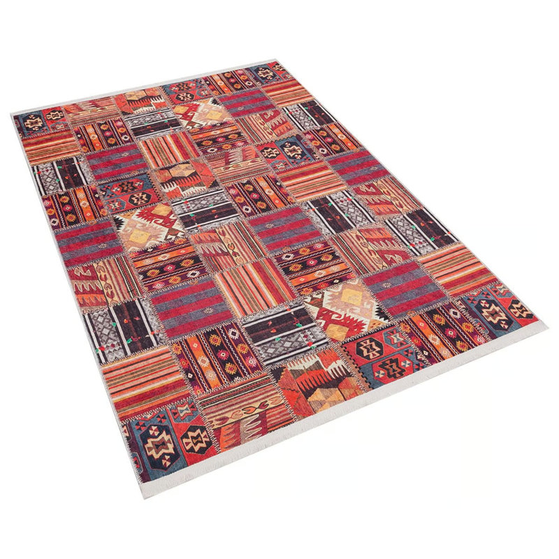 Tapis intérieur / extérieur en coton Runo, Rectangle 2 pi 7 po x 4 pi 11 po