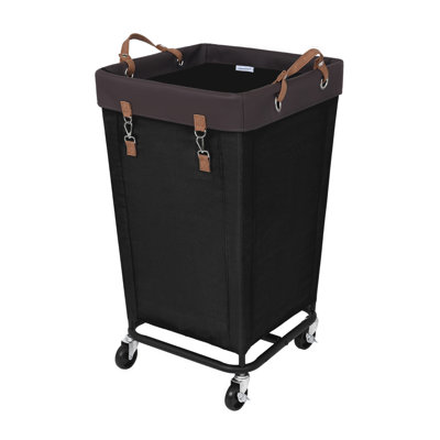 160L Rolling Laundry Basket with Handles, Laundry Hampert with Wheels for Hotel, Home, Closet, Dorm