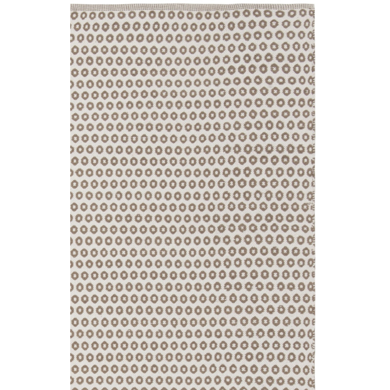 Church Street Hand Woven Cotton Geometric Rug, Runner 2'3" x 7'