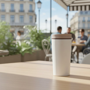 Hold A Cup Of Vanilla-Infused Coffee In A Warm, BPA-Free Stainless Steel Mug. Enjoy With Peace Of Mind, Whether Hot Or Cold.