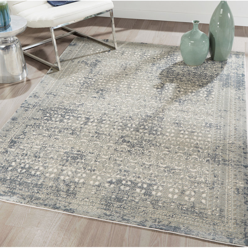 Geometric Indoor Rug, Rectangle 3'10" X 5'7"