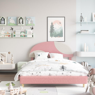 Arch-Shaped Upholstered Platform Bed