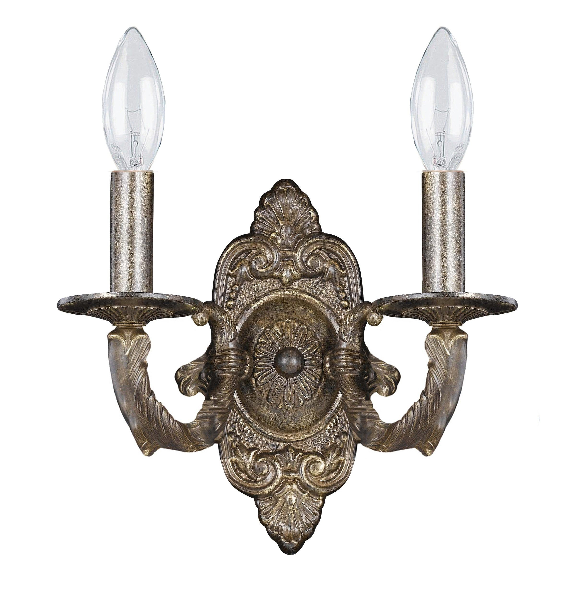 Laurel Foundry Modern Farmhouse® Huckabee 2 - Light Dimmable Candle Wall Light & Reviews | Wayfair