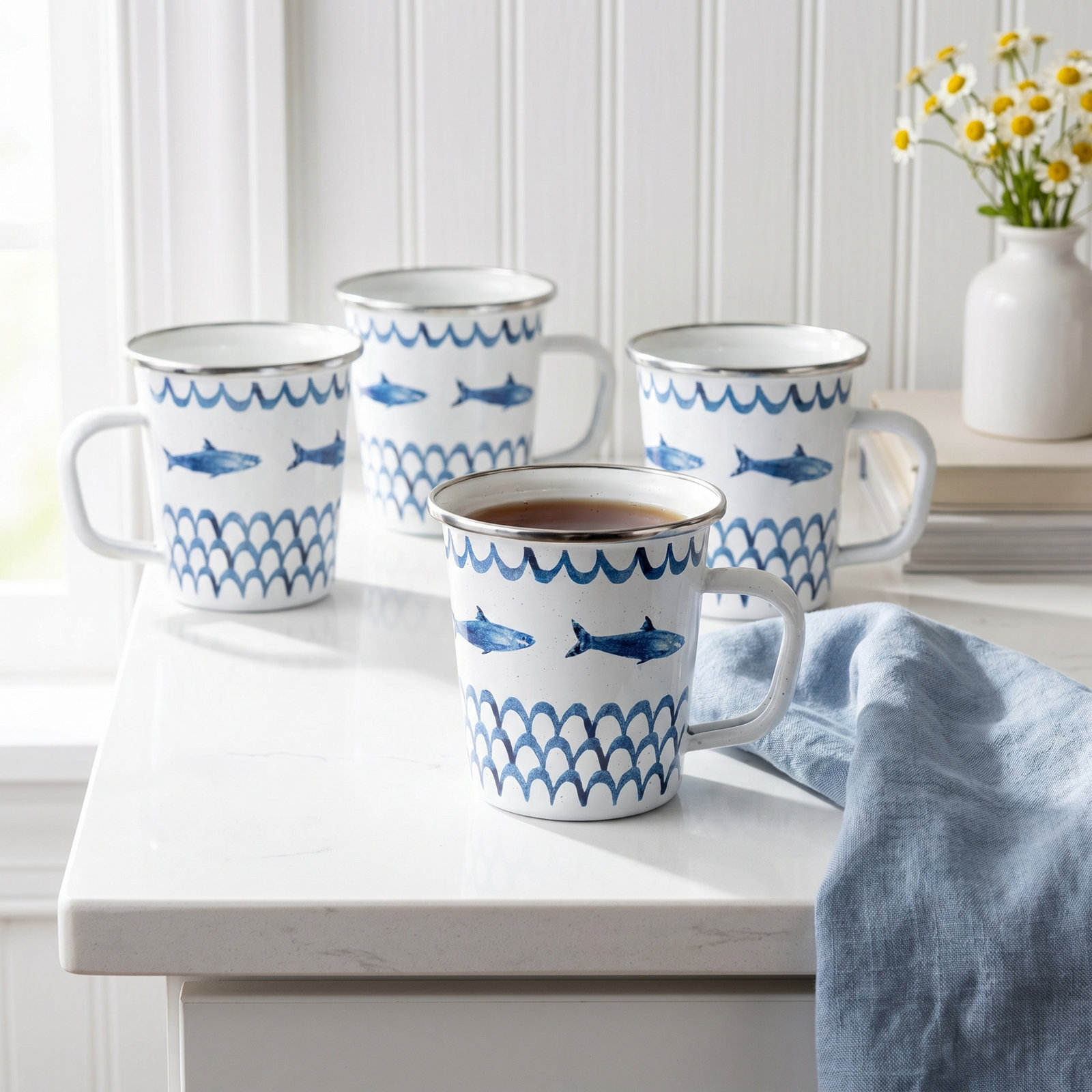 Fish Camp Enamel Mug