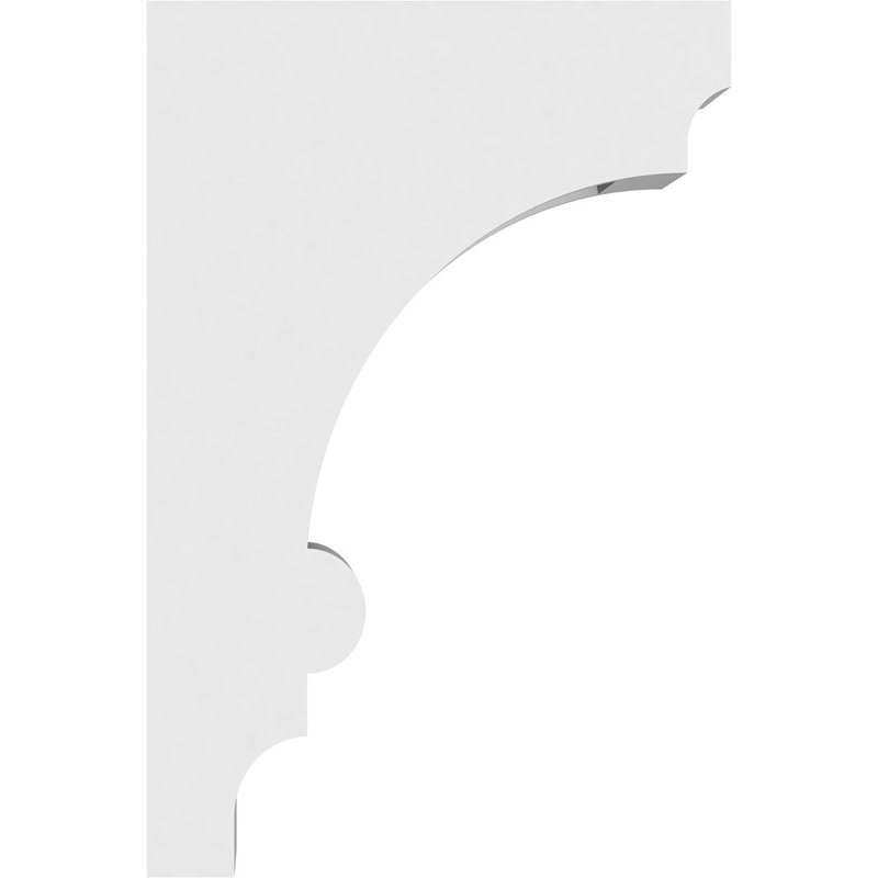 Corbeau en PVC standard de qualité architecturale Diane, H 12 po x l 3 po x P 8 po