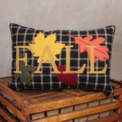 F Fall 12X8 Pillow