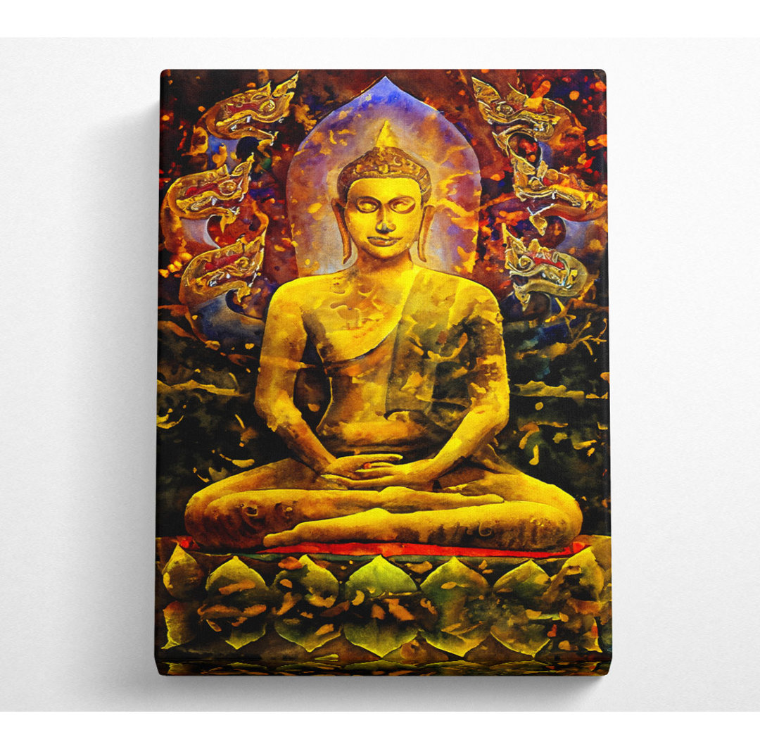 Meditierender Buddha Drachen - Kunstdrucke auf Leinwand