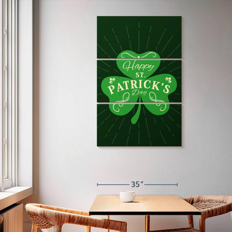 Lelend Happy St. Patrick's Day, H 65 po x l 42 po