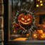 Décorations d'Halloween : autocollants pour fenêtres, sorcière effrayante, citrouille, fantôme, autocollants pour vitres amovibles, décorations de fenêtre effrayantes pour Halloween.-736952744