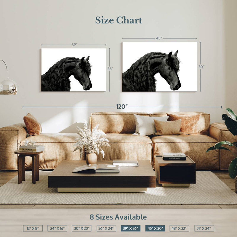 Classic Black I, 30" H x 45" W