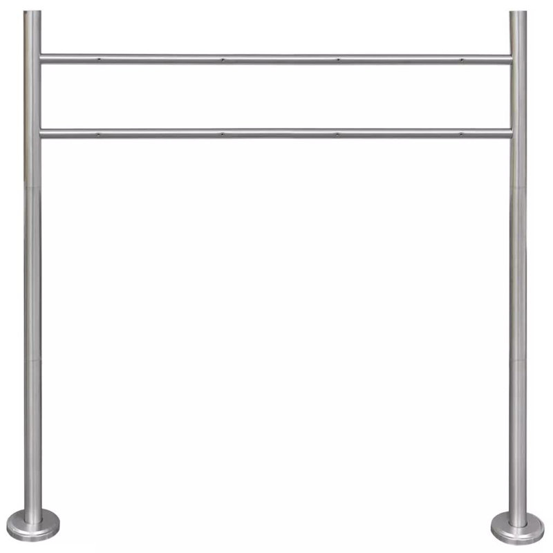 Steel Mailbox Stand, 120cm H x 100cm W x 1.57cm D