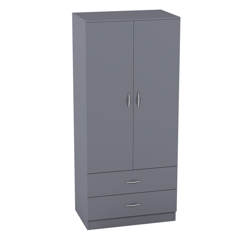 Maybery MDF & Particleboard Wardrobe, Grey
