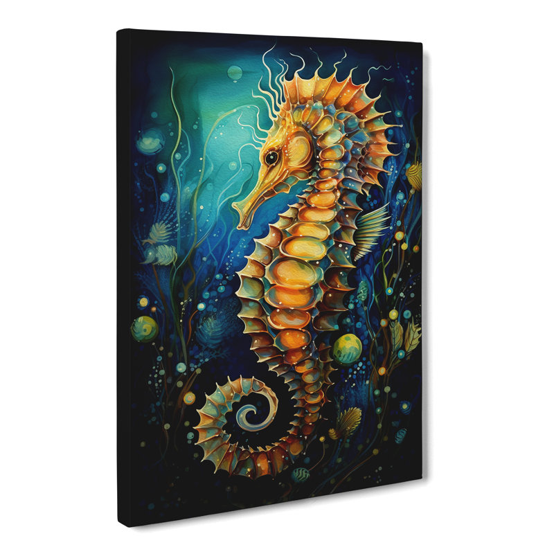 Seahorse Abstract No.2 - No Frame Print, 60cm H x 40cm W x 3cm D
