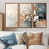 Toile avec cadre flottant brun