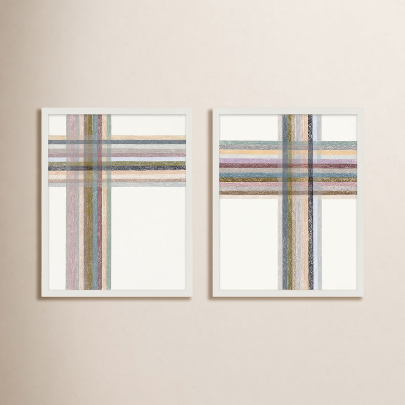 Intersections: Vertical Print by Beth James, White Framed, 24" W x 30" H