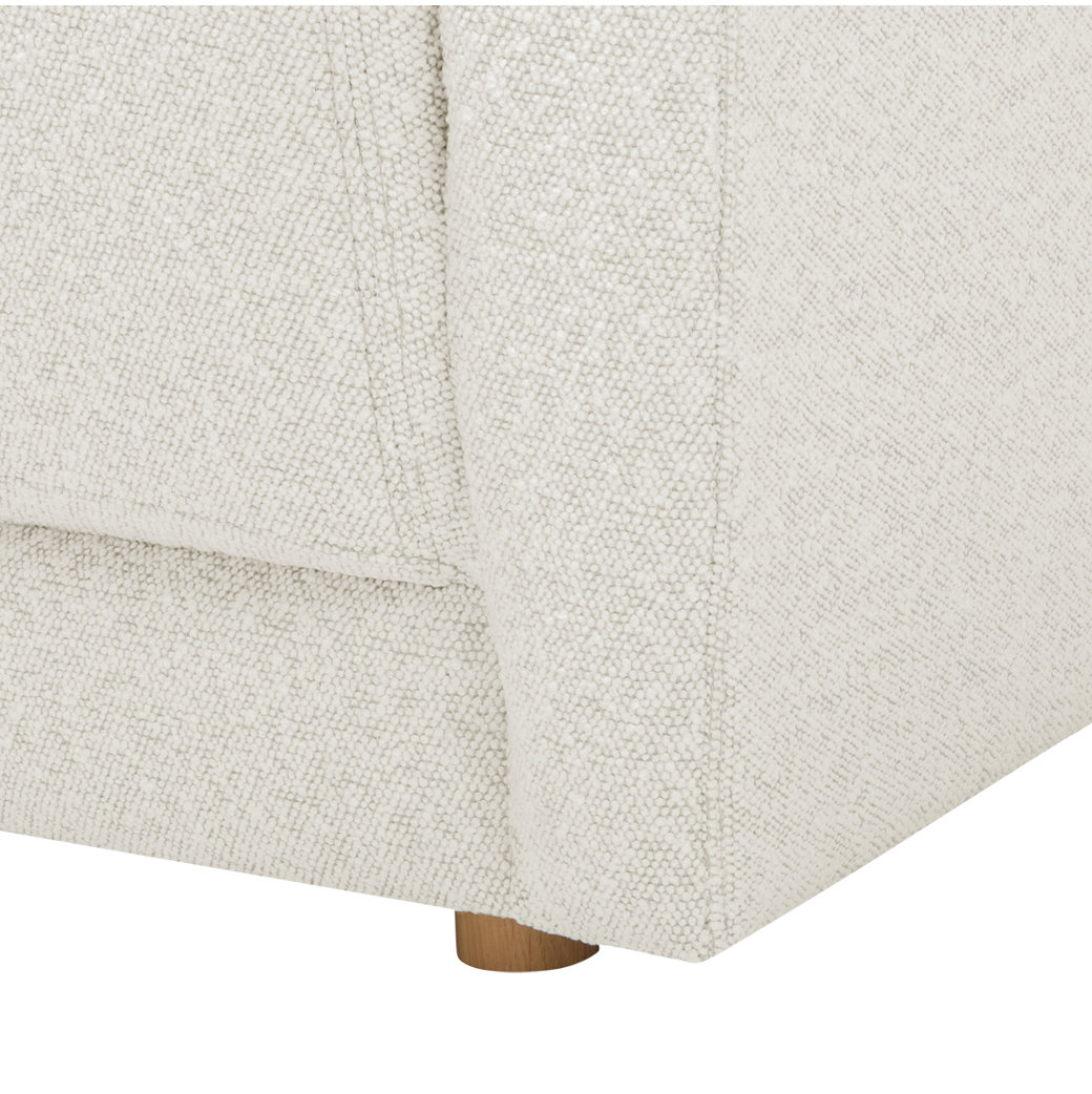 Vervino Sectional, Oyster Boucle, Left Hand Facing