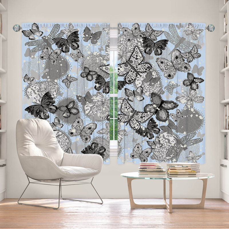 Room Darkening Curtain Pair, 40" W x 61" L