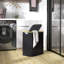 HOMCOM Double Laundry Basket with Lid 80L Collapsible Groove Handles Black