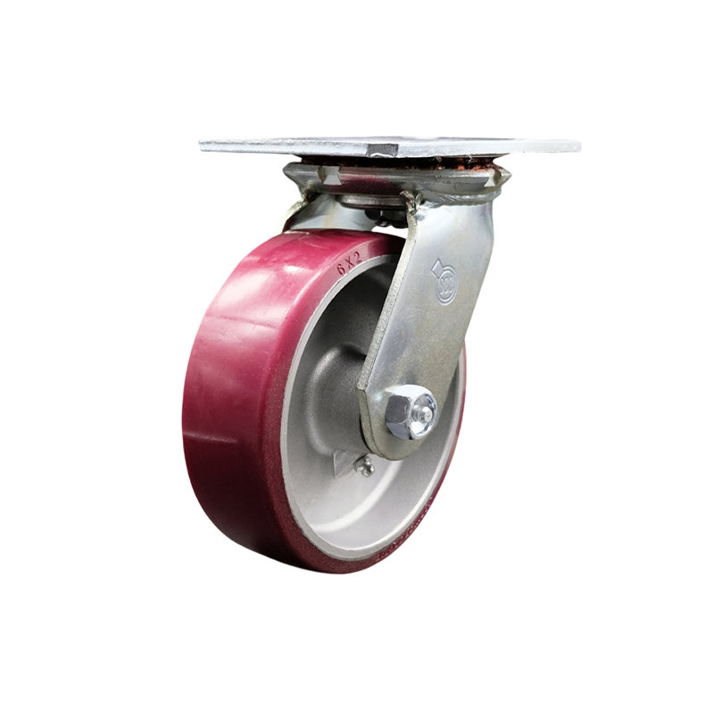 Heavy Duty Polyurethane on Aluminum Caster