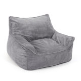Trule Foam Filled Bean Bag Sofa Corduroy Lazy Sofa with Removeable Cover