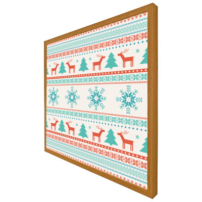Torrington Christmas Traditional Knitted Single Picture Frame Wall Art