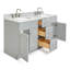Ensemble de meuble-lavabo double 61 po Partham-70317185