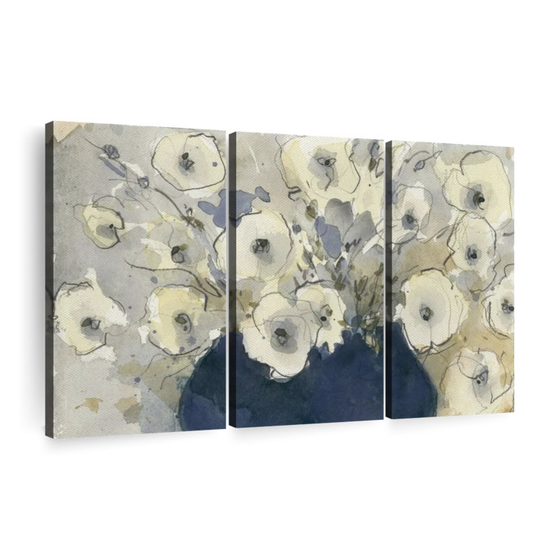 «White Blossom Study I» sur toile, H 20 po x l 33 po x P 1,25 po