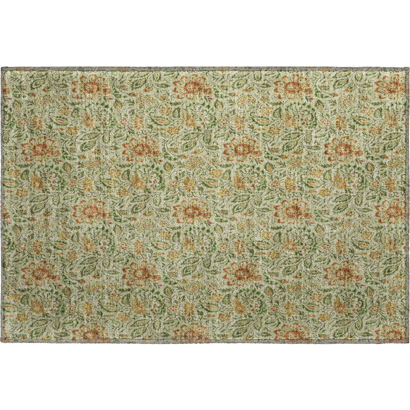 Tapis aloès Chandra lavable à la machine de qualité supérieure, Rectangle 1 pi 8 po x 2 pi 6 po