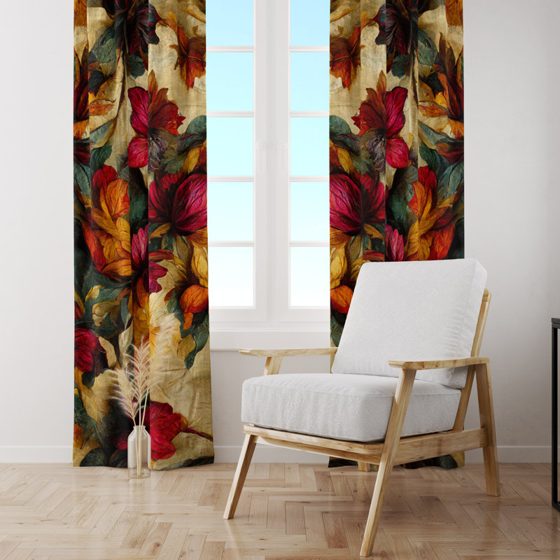 Semi Sheer Curtain Pair, 40" W x 82" L