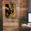  «Monicolore papillon doré 2» par Alonzo Saunders, art mural sur toile, 12 po x 16 po-1724896283