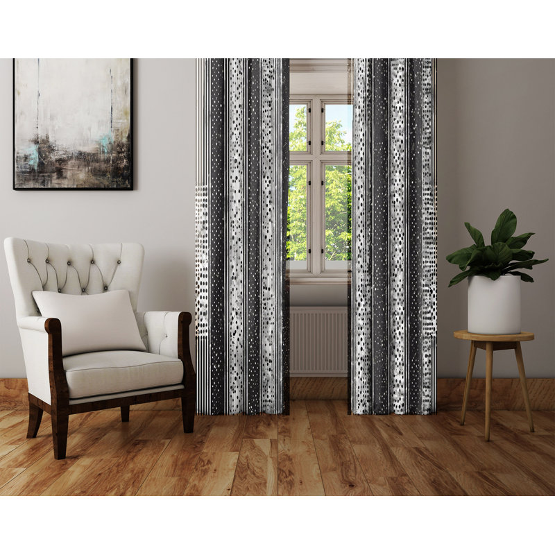 Semi Sheer Curtain Pair, 20" W x 82" L