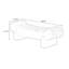 Banc rembourré en bois massif beige-1593238392