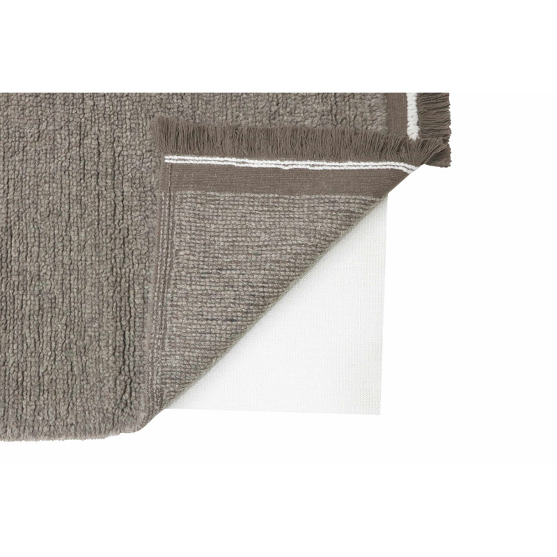 Sheep Of The World Hand Tufted Wool Area Rug in Sheep Gray, Rectangle 5'7" x 7'10"