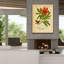 Toile épique Graffiti «Paeonia Peregrina Miller» par Art Licensing Studio, 40 po x 54 po
